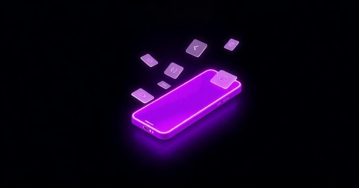 تصویر مفهومی اپلیکیشن موبایل اختصاصی